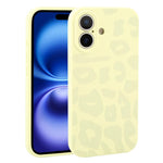 Custodia in silicone per iPhone 16 Plus con stampa leopardata