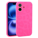 Custodia in silicone per iPhone 16 Plus con stampa leopardata