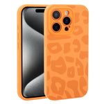 Custodia in silicone liquido leopardata per iPhone 15 Pro Max