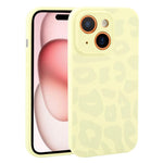 Custodia in silicone per iPhone 15 Plus con stampa leopardata