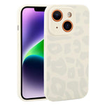Custodia in silicone per iPhone 14 Plus con stampa leopardata
