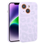 Custodia in silicone per iPhone 14 Plus con stampa leopardata