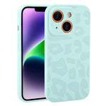 Custodia in silicone per iPhone 14 Plus con stampa leopardata