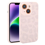 Custodia in silicone per iPhone 14 Plus con stampa leopardata