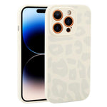 Custodia in silicone liquido leopardata per iPhone 14 Pro