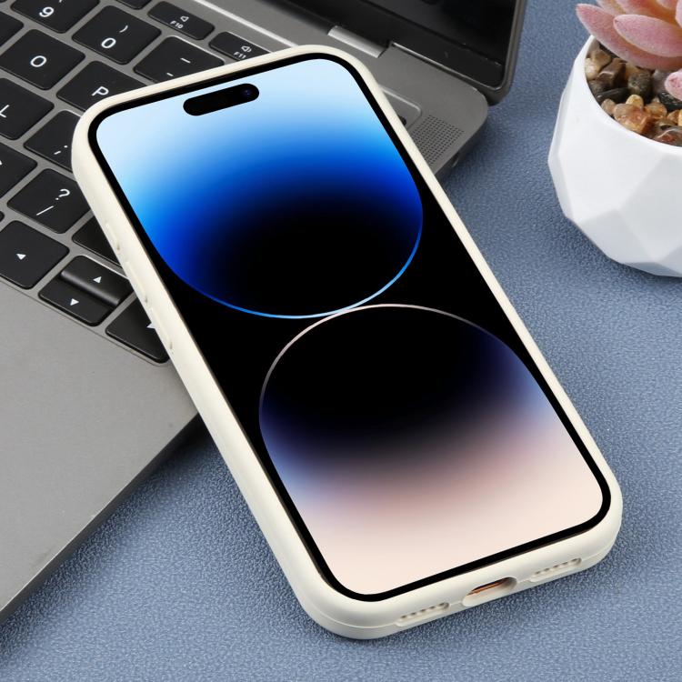 Custodia in silicone liquido leopardata per iPhone 14 Pro
