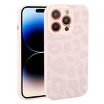 Custodia in silicone liquido leopardata per iPhone 14 Pro