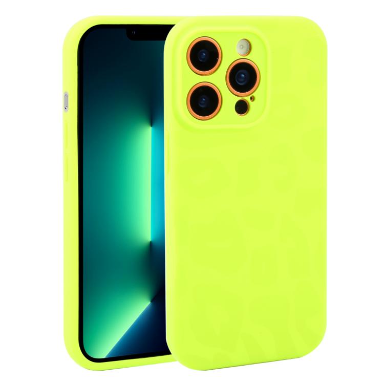 Custodia in silicone per iPhone 13 Pro Max con stampa leopardata