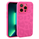Custodia in silicone per iPhone 13 Pro Max con stampa leopardata