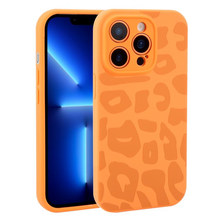 Custodia in silicone per iPhone 13 Pro Max con stampa leopardata