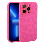 Custodia in silicone per iPhone 13 Pro Max con stampa leopardata