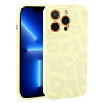 Custodia in silicone per iPhone 13 Pro Max con stampa leopardata