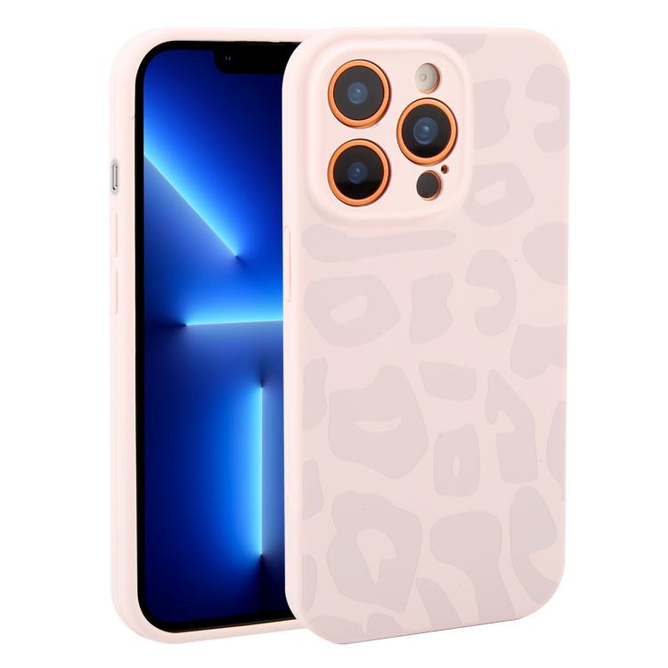 Custodia in silicone per iPhone 13 Pro Max con stampa leopardata