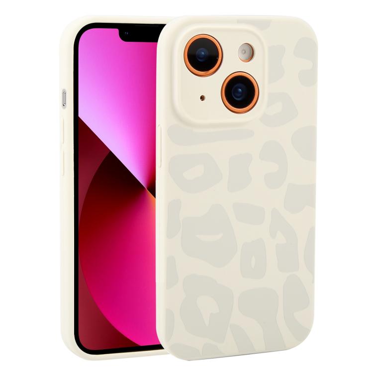 Custodia in silicone leopardata per iPhone 13 e 12