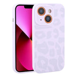 Custodia in silicone leopardata per iPhone 13 e 12