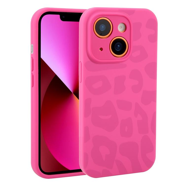 Custodia in silicone leopardata per iPhone 13 e 12