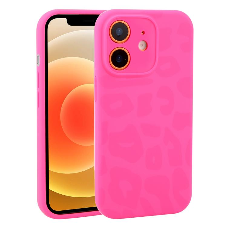 Custodia in silicone leopardata per iPhone 13 e 12