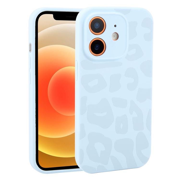 Custodia in silicone leopardata per iPhone 13 e 12