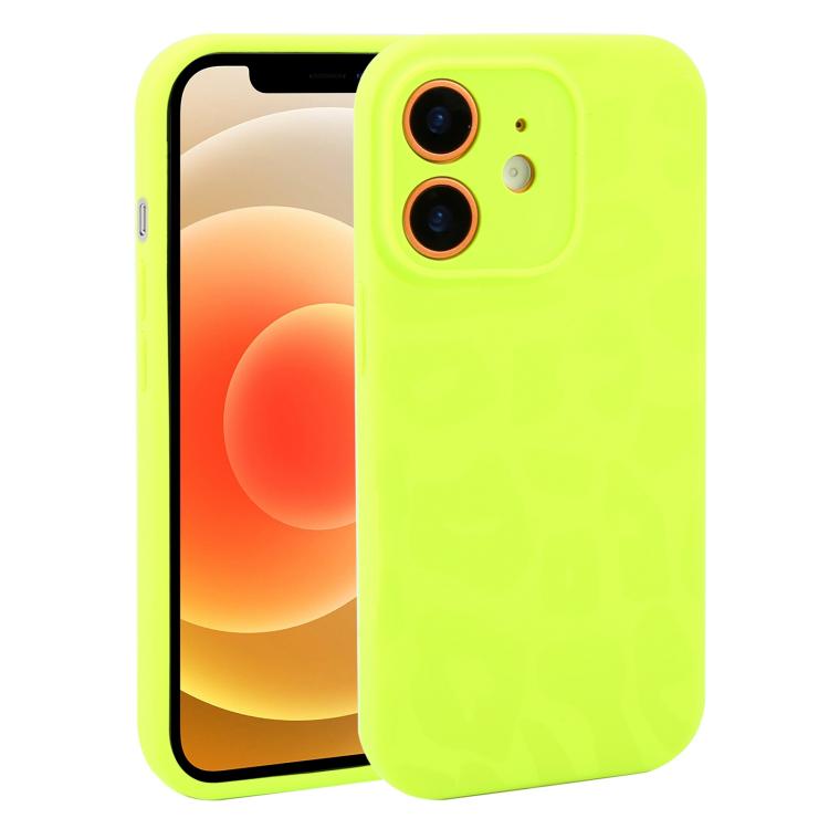 Custodia in silicone leopardata per iPhone 13 e 12