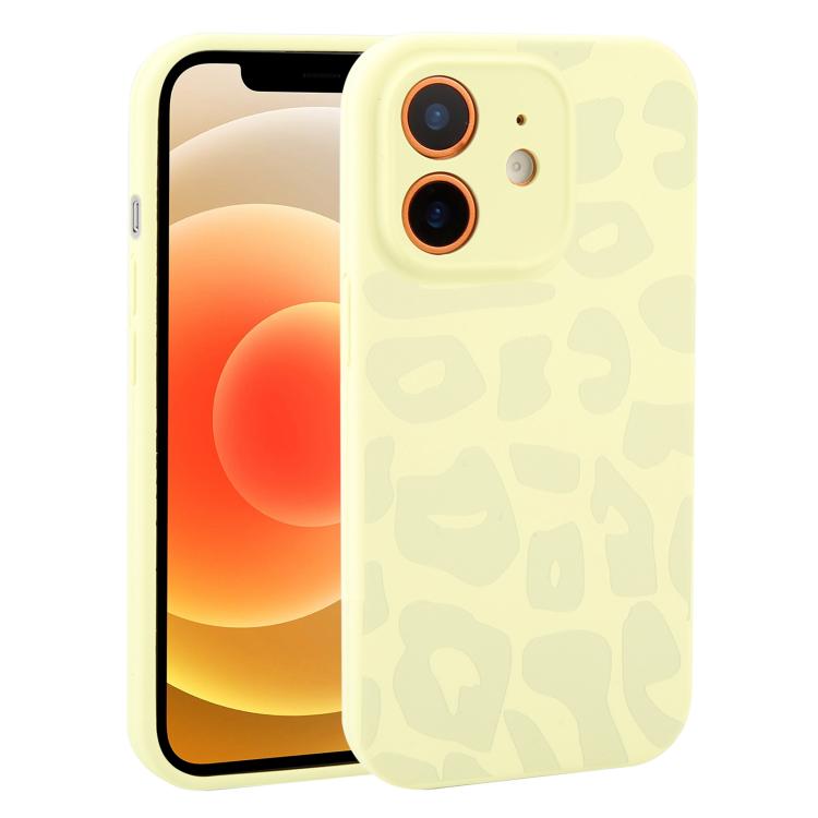 Custodia in silicone leopardata per iPhone 13 e 12