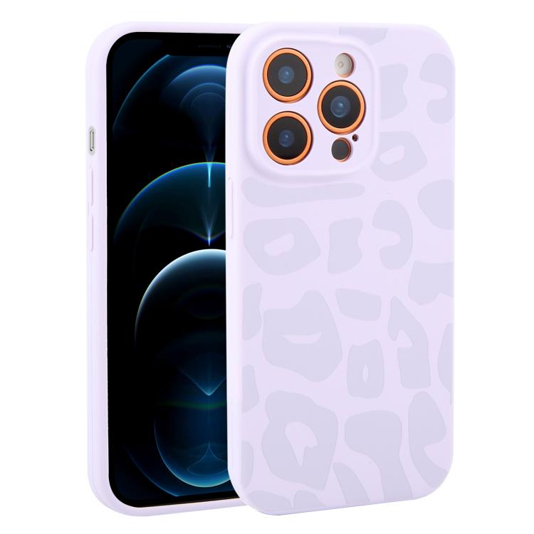 Custodia in silicone leopardata per iPhone 12 Pro Max