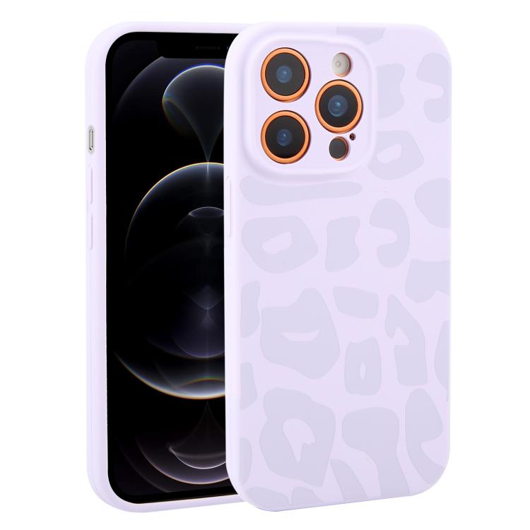 Custodia in silicone leopardata per iPhone 12 Pro Max