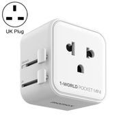 MOMAX UA37 1-World Adattatore da viaggio universale tascabile mini ultrasottile, AU Plug, EU Plug, UK Plug, US Plug