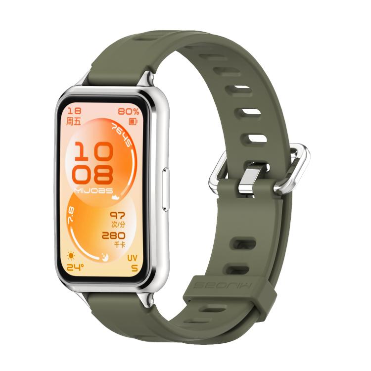 Cinturino per orologio MIJOBS in TPU traspirante con foro piatto., For Huawei Band 11 / Band 11 Pro