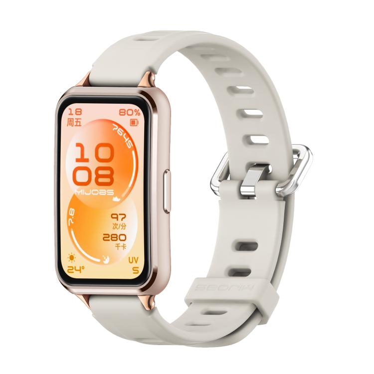 Cinturino per orologio MIJOBS in TPU traspirante con foro piatto., For Huawei Band 11 / Band 11 Pro