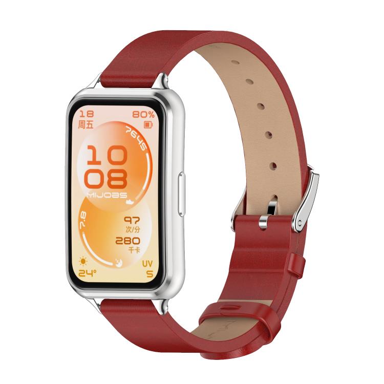 Cinturino per orologio MIJOBS in microfibra e pelle vegana., For Huawei Band 11 / Band 11 Pro