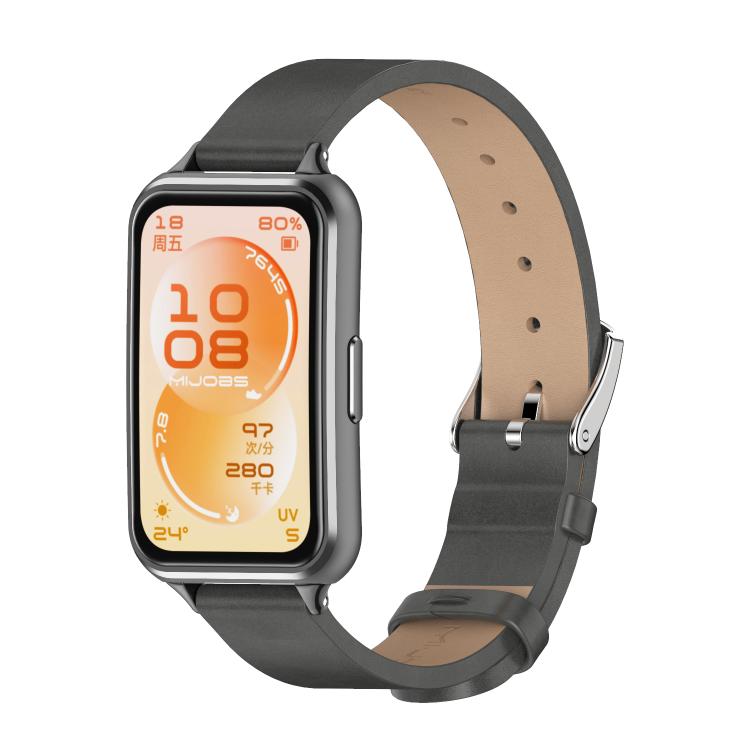 Cinturino per orologio MIJOBS in microfibra e pelle vegana., For Huawei Band 11 / Band 11 Pro