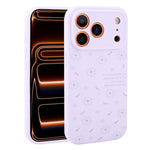 Custodia per telefono in silicone liquido con fori di precisione e stampa floreale a margherite., For iPhone 17 Pro Max, For iPhone 17 Pro, For iPhone 17, For iPhone Air