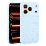 Custodia per telefono in silicone liquido con fori di precisione e stampa floreale a margherite., For iPhone 17 Pro Max, For iPhone 17 Pro, For iPhone 17, For iPhone Air