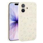 Custodia per telefono in silicone liquido con fori di precisione e stampa floreale a margherite., For iPhone 17 Pro Max, For iPhone 17 Pro, For iPhone 17, For iPhone Air