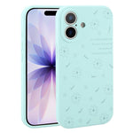 Custodia per telefono in silicone liquido con fori di precisione e stampa floreale a margherite., For iPhone 17 Pro Max, For iPhone 17 Pro, For iPhone 17, For iPhone Air