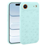 Custodia per telefono in silicone liquido con fori di precisione e stampa floreale a margherite., For iPhone 17 Pro Max, For iPhone 17 Pro, For iPhone 17, For iPhone Air