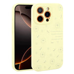 Custodia per telefono in silicone liquido con fori di precisione e stampa floreale a margherite., For iPhone 16 Pro Max, For iPhone 16 Pro, For iPhone 16 Plus, For iPhone 16