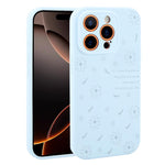 Custodia per telefono in silicone liquido con fori di precisione e stampa floreale a margherite., For iPhone 16 Pro Max, For iPhone 16 Pro, For iPhone 16 Plus, For iPhone 16