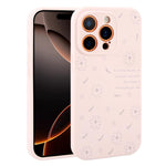 Custodia per telefono in silicone liquido con fori di precisione e stampa floreale a margherite., For iPhone 16 Pro Max, For iPhone 16 Pro, For iPhone 16 Plus, For iPhone 16