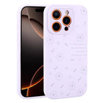 Custodia per telefono in silicone liquido con fori di precisione e stampa floreale a margherite., For iPhone 16 Pro Max, For iPhone 16 Pro, For iPhone 16 Plus, For iPhone 16
