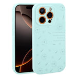 Custodia per telefono in silicone liquido con fori di precisione e stampa floreale a margherite., For iPhone 16 Pro Max, For iPhone 16 Pro, For iPhone 16 Plus, For iPhone 16