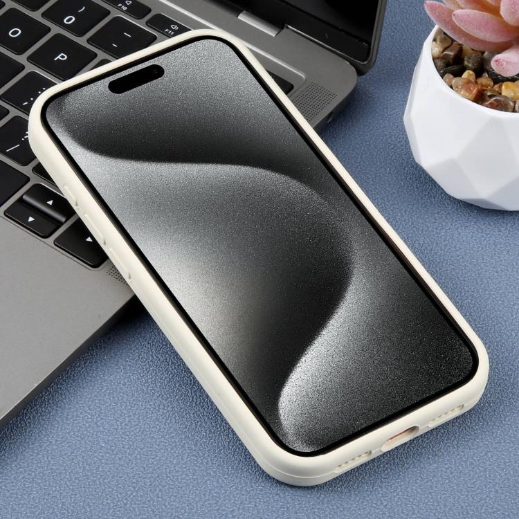 Custodia per telefono in silicone liquido con fori di precisione e stampa floreale a margherite., For iPhone 15 Pro Max, For iPhone 15 Pro, For iPhone 15 Plus, For iPhone 15