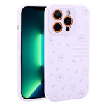 Custodia per telefono in silicone liquido con fori di precisione e stampa floreale a margherite., For iPhone 13 Pro Max, For iPhone 13 Pro, For iPhone 13, For iPhone 12