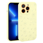 Custodia per telefono in silicone liquido con fori di precisione e stampa floreale a margherite., For iPhone 13 Pro Max, For iPhone 13 Pro, For iPhone 13, For iPhone 12