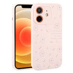 Custodia per telefono in silicone liquido con fori di precisione e stampa floreale a margherite., For iPhone 13 Pro Max, For iPhone 13 Pro, For iPhone 13, For iPhone 12