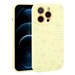 Custodia per telefono in silicone liquido con fori di precisione e stampa floreale a margherite., For iPhone 12 Pro Max, For iPhone 12 Pro
