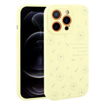 Custodia per telefono in silicone liquido con fori di precisione e stampa floreale a margherite., For iPhone 12 Pro Max, For iPhone 12 Pro