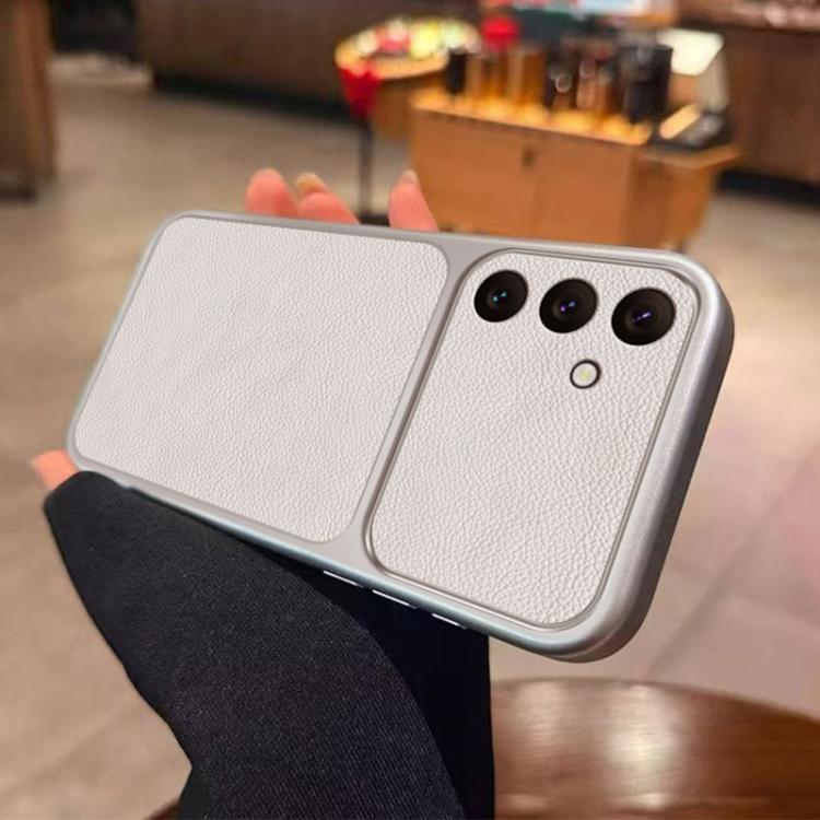 Ampia finestra sulla custodia per telefono in TPU con rivestimento effetto pelle., For Galaxy A57 5G, For Galaxy A37 5G, For Galaxy A27 5G, For Galaxy A17 4G / 5G, For Galaxy A07 4G / 5G, For Galaxy A06 5G, For Galaxy A56 5G, For Galaxy A36 5G         ...