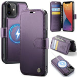Custodia per telefono AutSpace A15 con chiusura magnetica retrò in pelle vegana, For iPhone 13 Pro Max, For iPhone 13 Pro, For iPhone 12 / 12 Pro, For iPhone 12 Pro Max