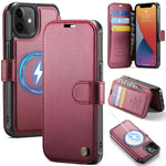Custodia per telefono AutSpace A15 con chiusura magnetica retrò in pelle vegana, For iPhone 13 Pro Max, For iPhone 13 Pro, For iPhone 12 / 12 Pro, For iPhone 12 Pro Max